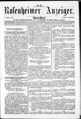 Rosenheimer Anzeiger Sonntag 23. Oktober 1864