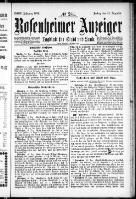 Rosenheimer Anzeiger Freitag 16. Dezember 1898