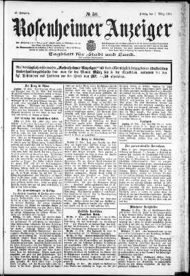 Rosenheimer Anzeiger Freitag 1. März 1901
