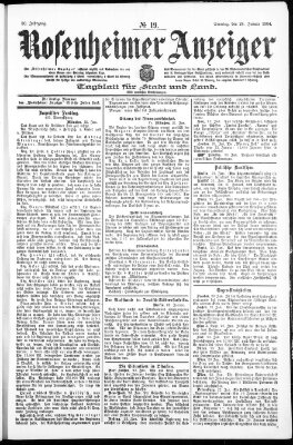 Rosenheimer Anzeiger Sonntag 24. Januar 1904