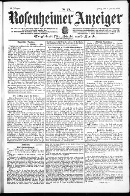 Rosenheimer Anzeiger Freitag 5. Februar 1904
