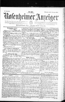 Rosenheimer Anzeiger Mittwoch 16. November 1904