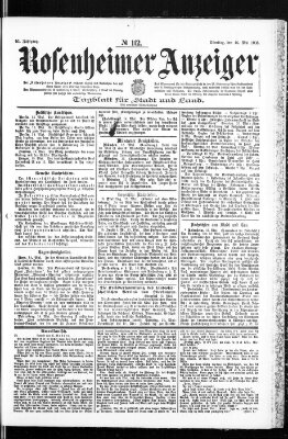 Rosenheimer Anzeiger Dienstag 16. Mai 1905