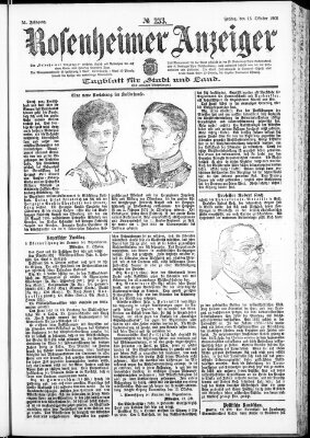 Rosenheimer Anzeiger Freitag 13. Oktober 1905