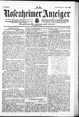 Rosenheimer Anzeiger Donnerstag 15. März 1906