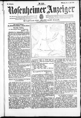 Rosenheimer Anzeiger Mittwoch 4. Juli 1906