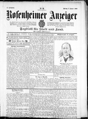 Rosenheimer Anzeiger Freitag 3. Januar 1908