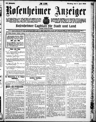 Rosenheimer Anzeiger Dienstag 3. Juni 1913