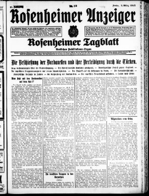 Rosenheimer Anzeiger Freitag 5. März 1915
