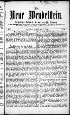 Wendelstein Samstag 19. Januar 1878
