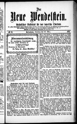 Wendelstein Samstag 30. März 1878