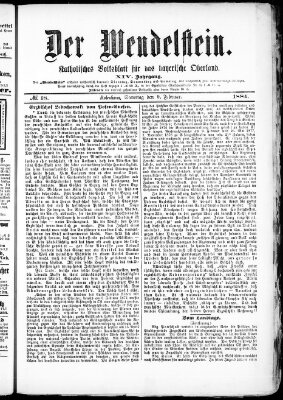 Wendelstein Samstag 9. Februar 1884
