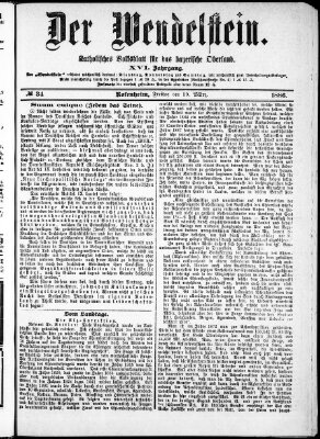Wendelstein Freitag 19. März 1886