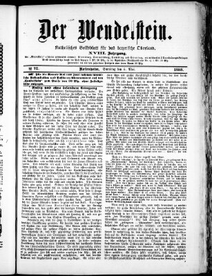 Wendelstein Samstag 5. Mai 1888