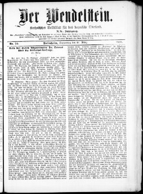Wendelstein Donnerstag 27. März 1890