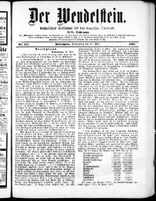 Wendelstein Donnerstag 29. Mai 1890