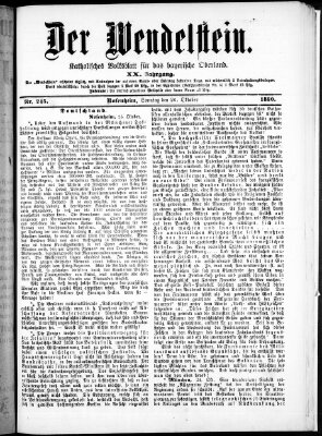 Wendelstein Sonntag 26. Oktober 1890