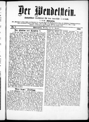 Wendelstein Dienstag 12. Januar 1892