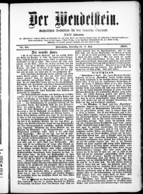 Wendelstein Donnerstag 14. April 1892