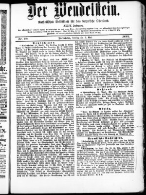 Wendelstein Sonntag 1. Mai 1892