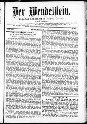 Wendelstein Sonntag 29. Mai 1892