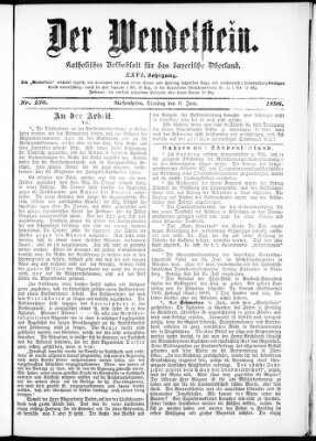 Wendelstein Dienstag 9. Juni 1896