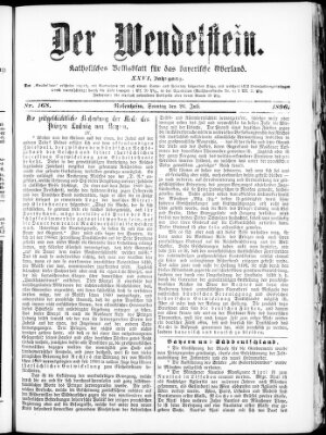 Wendelstein Sonntag 26. Juli 1896