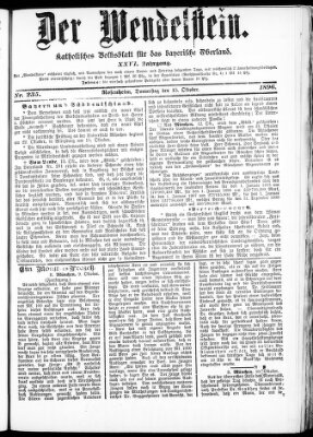 Wendelstein Donnerstag 15. Oktober 1896
