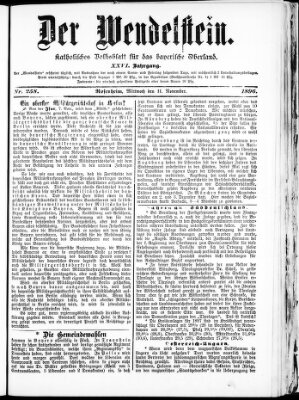 Wendelstein Mittwoch 11. November 1896