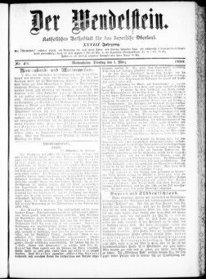 Wendelstein Dienstag 1. März 1898