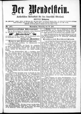 Wendelstein Donnerstag 28. Juli 1898