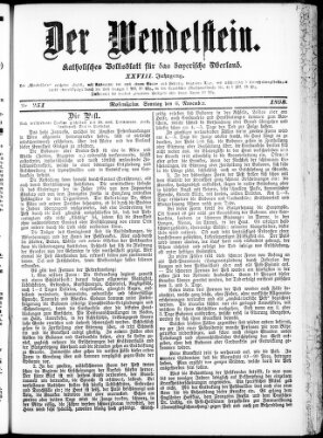 Wendelstein Sonntag 6. November 1898
