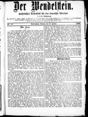 Wendelstein Sonntag 22. Januar 1899