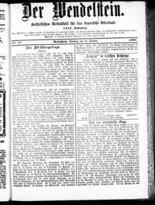 Wendelstein Sonntag 26. Februar 1899