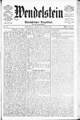 Wendelstein Samstag 9. März 1901