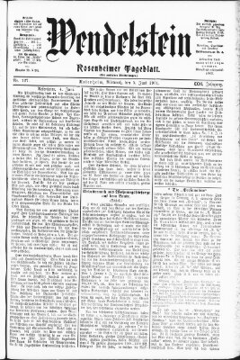 Wendelstein Mittwoch 5. Juni 1901