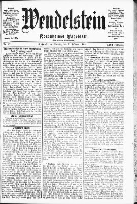 Wendelstein Sonntag 2. Februar 1902