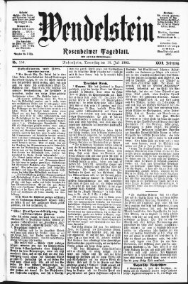 Wendelstein Donnerstag 10. Juli 1902