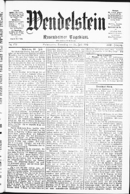 Wendelstein Donnerstag 31. Juli 1902