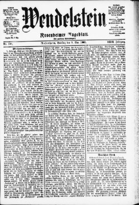 Wendelstein Samstag 9. Mai 1903
