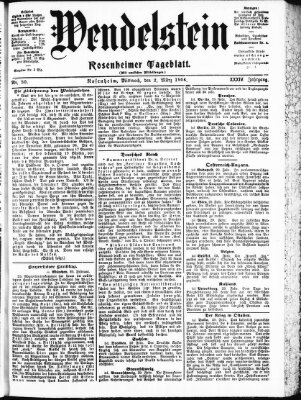 Wendelstein Mittwoch 2. März 1904