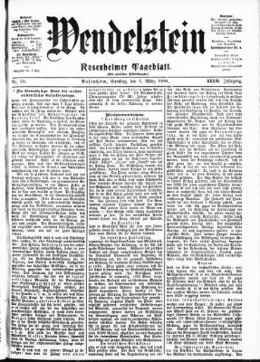 Wendelstein Samstag 5. März 1904