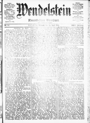 Wendelstein Mittwoch 13. April 1904