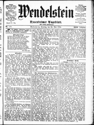 Wendelstein Sonntag 22. Mai 1904