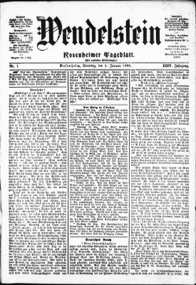 Wendelstein Sonntag 1. Januar 1905