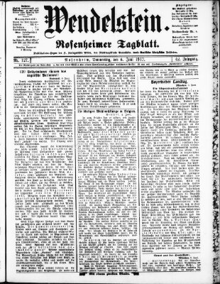 Wendelstein Donnerstag 6. Juni 1912