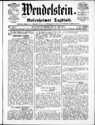 Wendelstein Samstag 29. Juni 1912