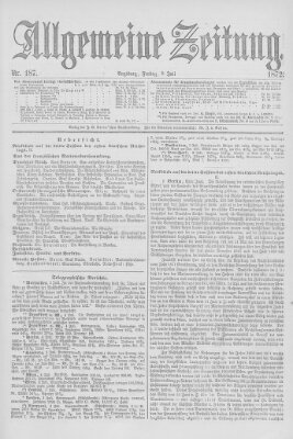 Allgemeine Zeitung Freitag 5. Juli 1872