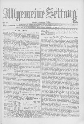 Allgemeine Zeitung Donnerstag 5. März 1874