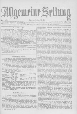Allgemeine Zeitung Freitag 22. Mai 1874